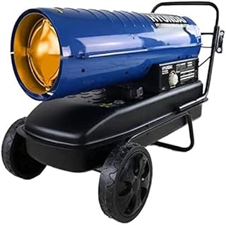 Hyundai Diesel Heater/Kerosene Space Heater, 37kw, 125,000btu, 290w, Heating Area Of 900m3, Adjustable Thermostat, Wheeled, Large Fuel Tank, 3 Year Warranty