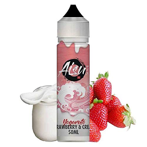 e liquide zap juice E-liquide Strawberry & Cream 50ml Aisu - Zap Juice - Sans tabac ni nicotine  - Vente interdite aux personnes âgées au de moins de 18 ans - 0 MG