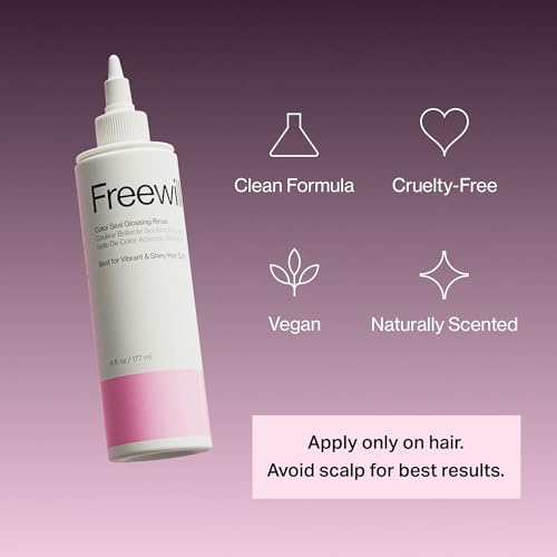 Freewill Color Seal Glossing Rinse, Gloss Treatment for Preserving Hair Color and Restoring Shine to Color-Treated Hair, Helps with Frizz Control, 8.5 oz - Image 3