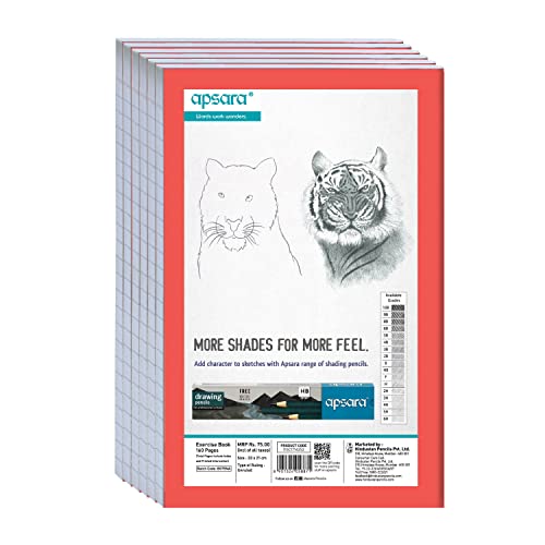 Image of Apsara Mahabar (Foolscap) Longbook | 33 CM x 21 CM Approx - Pages 160 | Plain Unruled Long Notebook | GSM 56 | Use for School & College Students and Professionals | Covers May Differ | Pack of 6