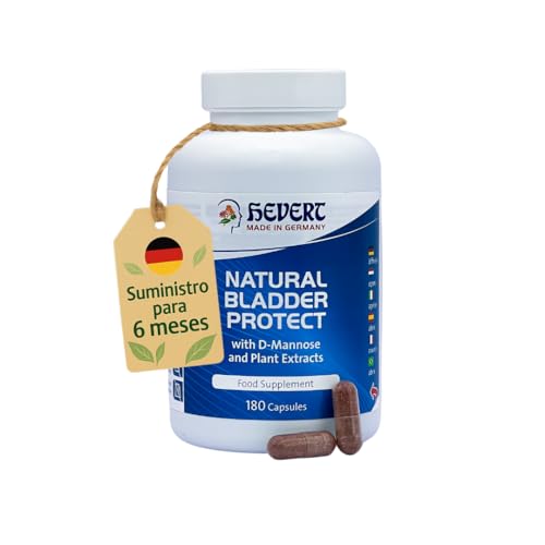 Hevert Natural Bladder Protect con D-Manosa y Arándano Rojo – Apoyo natural para el Tracto Urinario y la Vejiga – Prevención de la Cistitis e Infecciones de orina en mujeres – vegano – 180 cápsulas