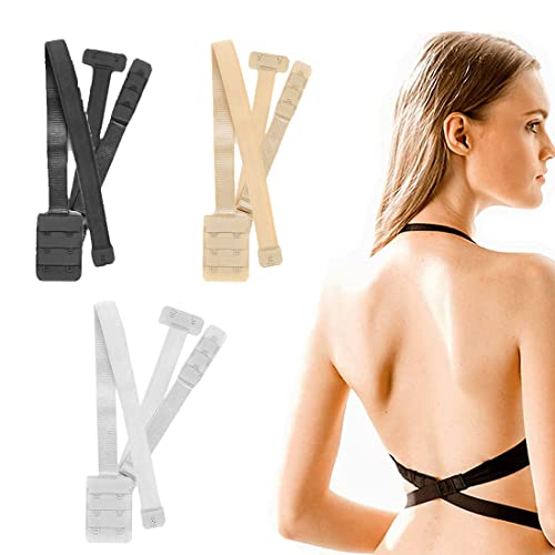 3 Piezas de Extensores de Sujetador Espalda Descubierta Ganchos Alargador Sujetador Espalda Baja...