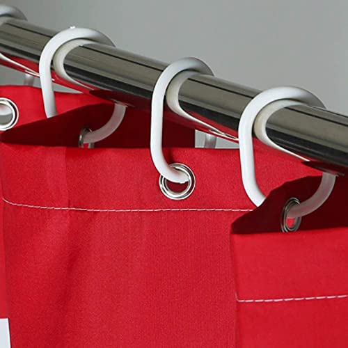 Rideau de douche en polyester imperméable et lavable large pour baignoire - 6