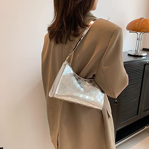 DKIIL NOIYB Shoulder Bags Y2K Purse for Women, PU Leather Clutch Purses Trendy Hobo Bags Y2K Bags Womens Purses Ladies Underarm Bag 25cm