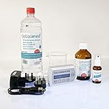 Colloimed Automatischer Kolloid-Generator CM2000 XXL SET - kolloidales Wasser herstellen - Set: Generator+Silber-/Kupfer-/Magnesium-/Zink-Elektroden+Wasser usw (CM2000XXL)
