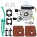 Hipa C1Q-S97 Carburetor with Air Filter Fuel Line Kit for STIHL FS38 FS45 FS46 FS55 KM55 HL45 FS45L FS45C FS46C FS55C FS55R FS55RC String Trimmer Weed Eater