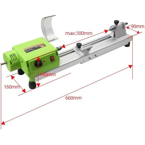 Image of VOLTZ Wood Lathe- 580W Mini Lathe Machine Machining For Table Woodworking Wood Diy Tool Lathe Set Wood Lathe Beads Polisher Machine For Table Woodworking Wood