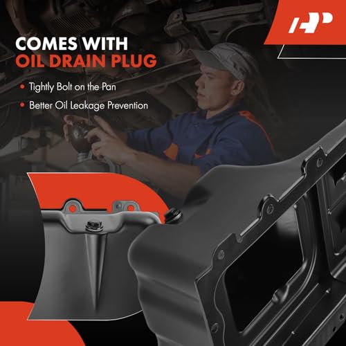 A-Premium Engine Oil Pan Sump with Drain Plug Compatible with Ford Crown Victoria 2003-2011, Lincoln Town Car 2003-2011, Mercury Grand Marquis 2003-2011, Marauder 2003-2004, V8 4.6L by A-Premium - Image 6