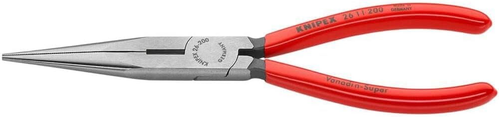 Knipex 2611200SBA Long Nose Pliers with Cutter, 8 Inch