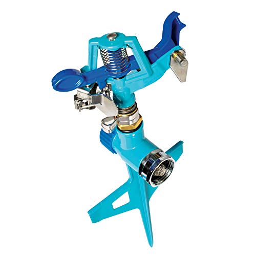 Aqua Joe AJ-ISSS Indestructible Impulse Sprinkler w/HD Stepped One-Way Spike