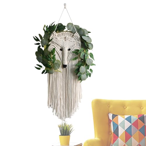 Tenture boho à franges pour un décor mural rustique et végétal sans entretien
