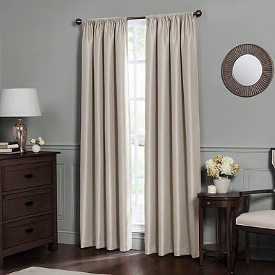 Emery 95-Inch Rod Pocket Insulated Total Blackout Window Curtain Panel