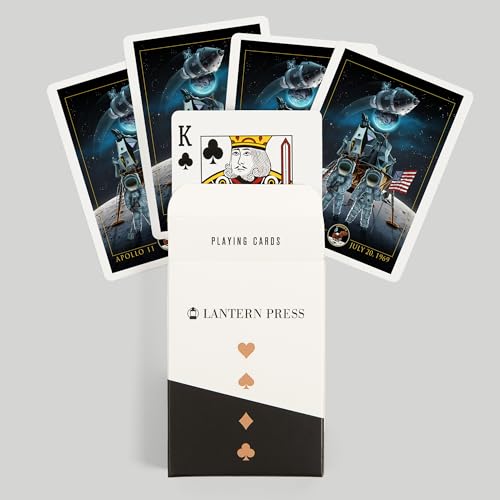 Lantern Press Apollo 11, Naipes Póker 52 cartas miniatura 6