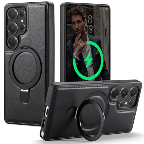 CHEEWADA for Galaxy S25 Ultra Case with Stand Compatible Magsafe, Black by CHEEWADA - Used condition - US$22.48