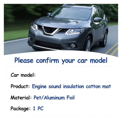 Tapis d'isolation capot contre bruit et chaleur Nissan X-Trail T32
