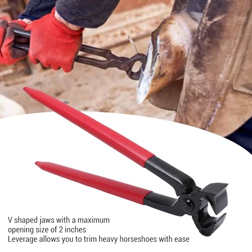 Horse Hoof Nipper Aço 2in Abertura do Casco Horseshoe Alicate para Clubes Equestres Proprietários de