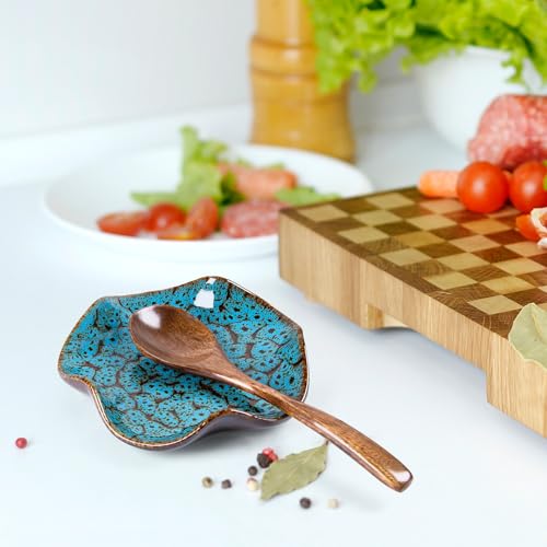 Image of Spoon Rest for Stove Top, 5.3 Inch Ceramic Spoon Holder for Kitchen Counter