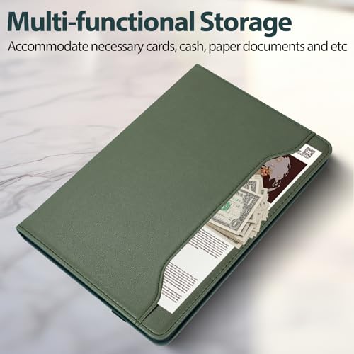 E NET-CASE Slim Case for Samsung Galaxy Tab S6 Lite 10.4 Inch 2024/2022/2020 with S Pen Holder, Shockproof Cover with Clear Transparent Back Shell,Multi-Angle Viewing (Green) by E NET-CASE - Image 5