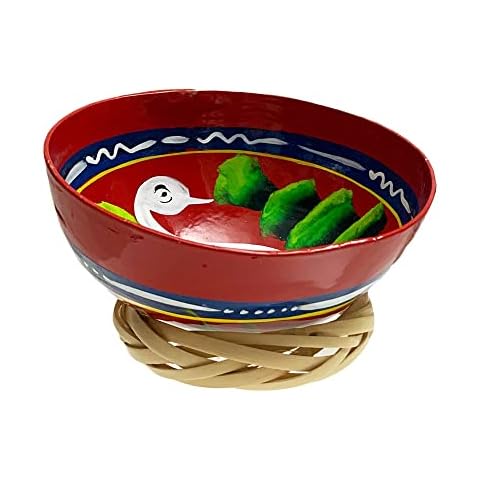 The Curated Pantry Hand Painted Jicara Gourd Bowl for Decoration - Made in Oaxaca, Mexico Cover