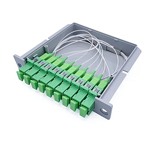Elfcam® - Rozdzielacz światłowodu (Splitter) Szyna DIN Typ, PLC SC/APC (1X16) Splitter światłowodowy jednomodowy