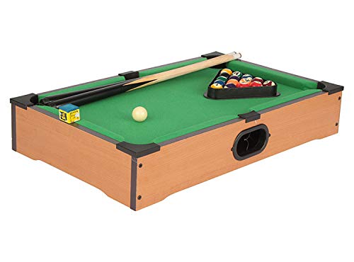IRIS Mini Tabletop Pool Set- Billiards Game Includes Game Balls, Sticks, Chalk and Triangle-Portable and Fun for The Whole Family (B07JFJNMR3) Amazon Price History, Amazon Price Tracker