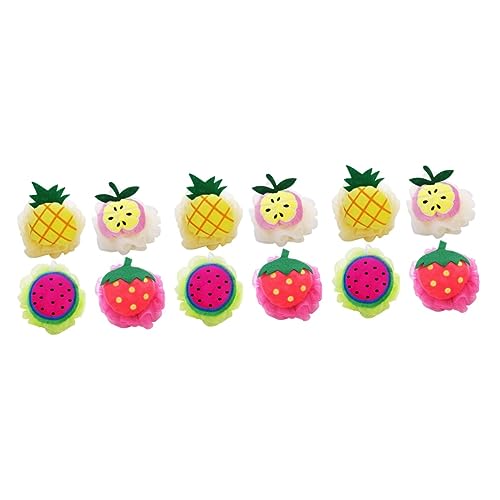 FOMIYES 12 Piezas Esponja De Baño Esponja Exfoliante Corporal Baño Exfoliante Baño De Malla Esponja Corporal Esponjas Esponja De Ducha Gel Baño Bola De Baño De Doble Color Puff Lindo