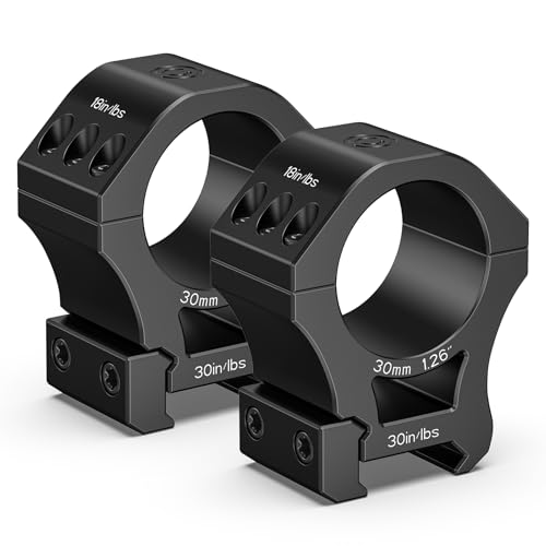 CVLIFE 30mm Scope Rings Mount - 7075 Aluminum High Profile Scope Mounts Rings Compatible with Picatinny Rails and More - 2 Pieces