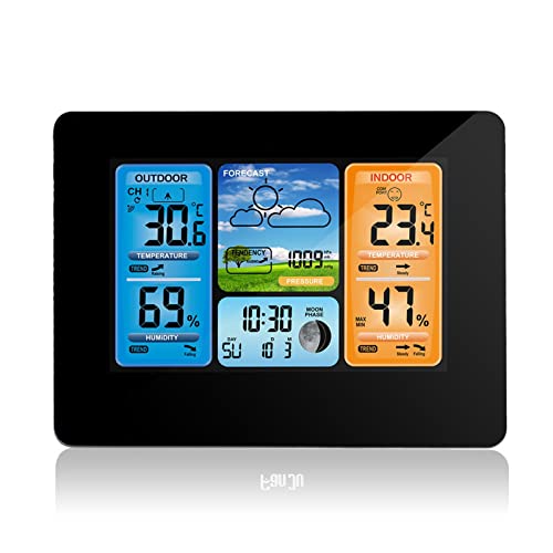 Station météo Rf sans fil et réveil électronique avec prévisions