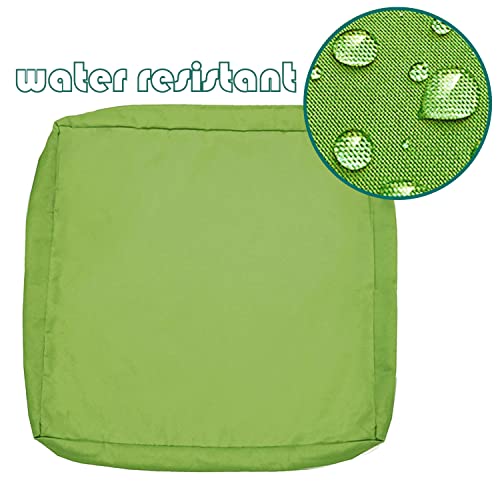 Sqodok Patio Cushion Covers 24X24, Water Resistant Outdoor Cushion Covers For Patio Furniture, 4Pack Patio Cushion Slicovers Replacement For Sectional Sofa, Wicker Chair, Apple Green #TOP1
