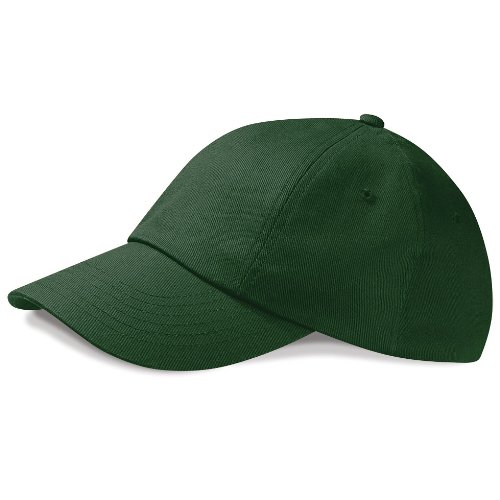 Beechfield B58 Low Profile Heavy Cotton Drill Baseball Cap Bottle Green