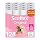 Toilettenpapier Scottex Original 128 Rollen, weiß