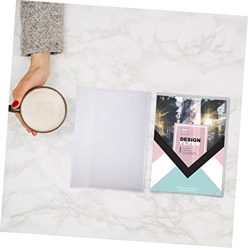 iplusmile 20 Pçs Capa De Livro Transparente Plástico Exercício De Escritório Escolar Para Proteção D