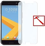 Slabo Premium Panzerglasfolie für HTC 10 Echtglas Displayschutzfolie Schutzfolie Folie (verkleinerte Folien, aufgrund der Wölbung des Displays) Tempered Glass KLAR - 9H Hartglas