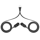 DEWENWILS Double Extension Cord Splitter for Indoor Use, Twin Extension Cord 16 AWG, 6ft on Each...