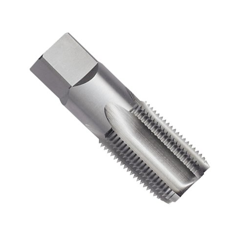 Kodiak Cutting Tools KCT212727 USA Made 3/4-14 NPS Straight Pipe Threading Tap, Ground Threads, High Speed Steel, 5 Flute.9063" Shank, 1-3/8" Thread Length, 3-1/4" Overall Length