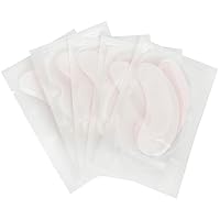 Vista 4 de 100 pares de parches de gel de hidrogel para debajo de los ojos, sin pelusas, almohadillas de pestañas para extensión de pestañas, máscara