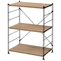 美品(組立のみ)◎山善 ウッドシェルフ 3段 アンティークブラウン Amazon｜山善(YAMAZEN) ウッドシェルフ 3段 アンティーク