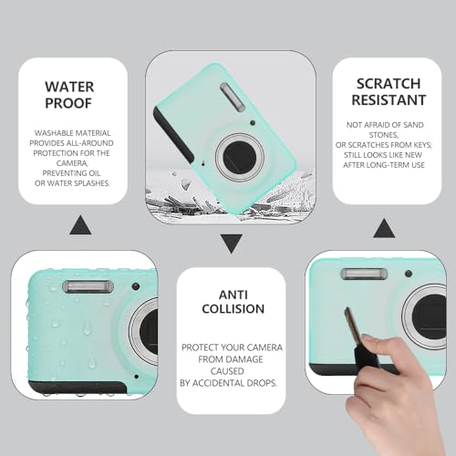 Funda de silicona para cámara Kodak PIXPRO FZ55 verde miniatura 3