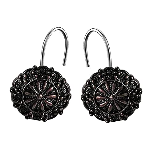 Ayygiftideas Set Of 12 Classic Fashion Round Shape Shower Curtain Hooks #TOP1