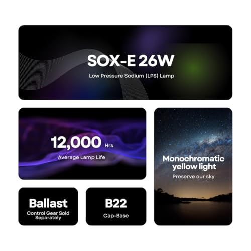 image for Glow Object SOX E26W Low Pressure Sodium (LPS) Light Bulb - B22 - Mono