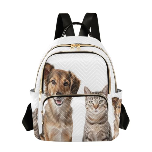 Sac à dos motif chien et chat tigré pour emporter la douceur de vos animaux en vacances