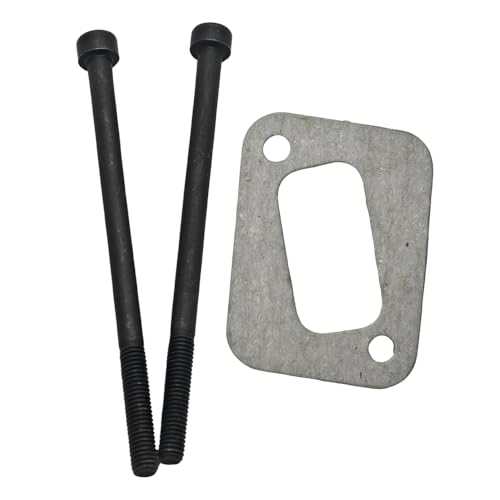 RUURUU - Kit de tornillos y juntas de silenciador de escape para motosierra Husqvarna 340, 345, 346, 346XP, 350, 351, 353 - OEM 503202987/503204587/503862501