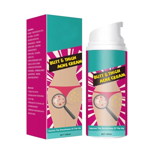 Tratamiento de Limpieza de Granos de Glúteos,Butt Acne Cream,Reparación de la Piel Hidratante, Ayuda a Reducir Muslos y Glúteos los Acné, Granos y Manchas Oscuras Limpieza Tratamiento Piel