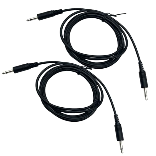 Cable Mono Jack 3.5mm Macho a Macho 5FT 2Pack miniatura 1