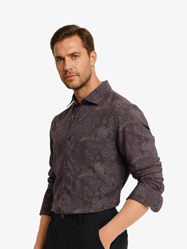 Image of Rare Rabbit Regular fit Geometric Print Shirt