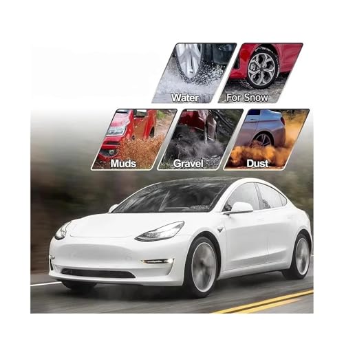 Guardabarros protectores para Tesla Model Y Juniper que evitan daños por salpicaduras 3