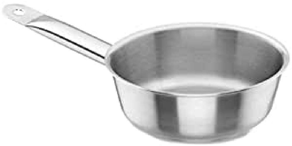 Lacor 51220 - Cazo Conico Chef Classic 20cm Acero Inoxidable - Profesional | En acero inoxidable, para salsas, leche y raciones pequeñas; ideal para cocina profesional y uso diario en casa