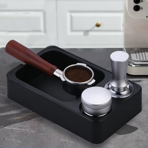 Support de tamper à café et bac ABS pour optimiser votre coin expresso au bureau