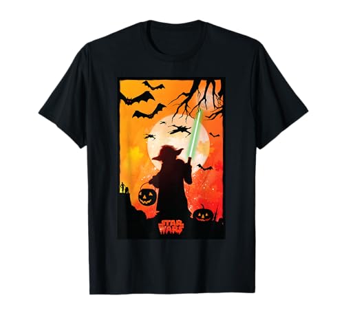 Star Wars Yoda Silhouette Halloween T-Shirt