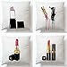 JgZATOA Pintalabios Pintados A Mano Funda De Cojín Sala De Estar Sofá Fundas De Almohada Cama Oficina Cojín De Café 45 X 45 Cm Juego De 4